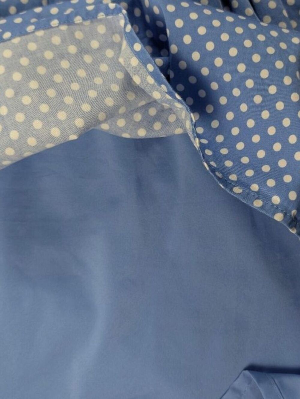 Tommy Hilfiger Light Blue Polka Dot Sleeveless Dress with Belt Size 16 - Picture 8 of 9